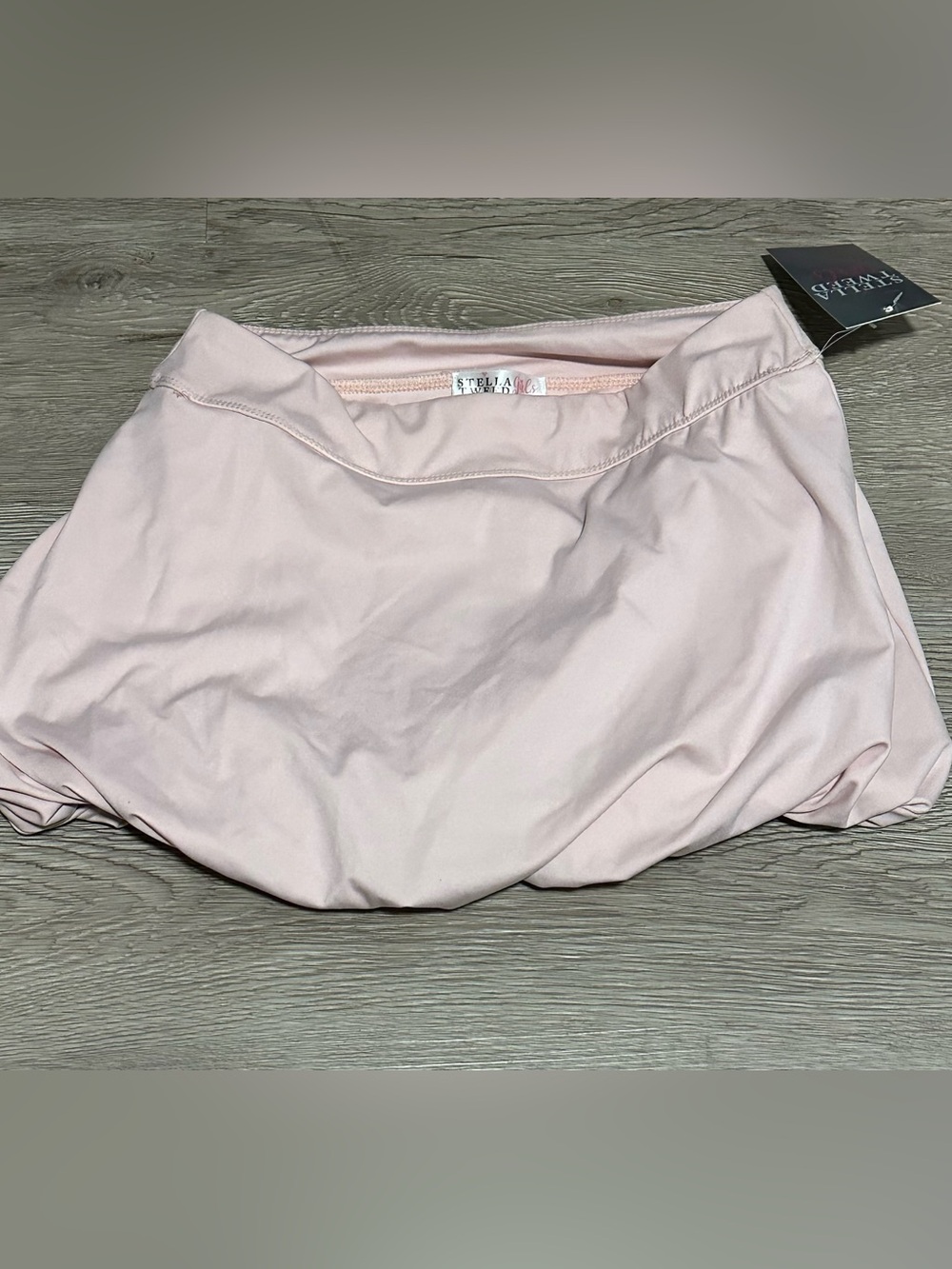 Stellah Tweed Girls Pale Pink Bubble Skirt